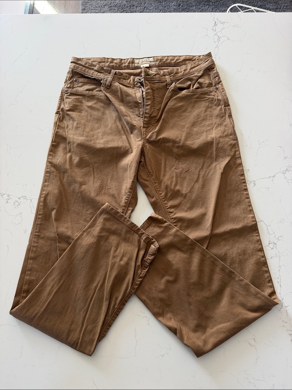 Mens Orvis brand Brown Straight-Leg pants - 34x34